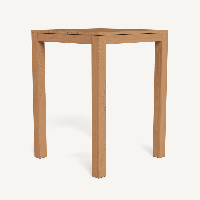 Pacific Outdoor Square Teak Bar Table