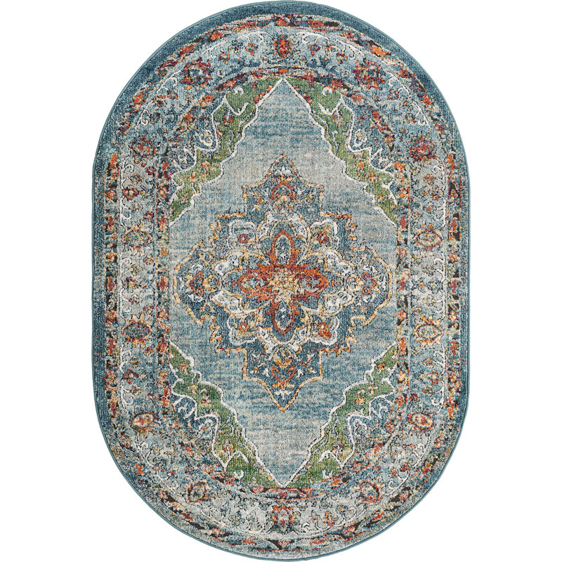 Charian Oriental Indoor Rug, Oval 7'10" x 10'