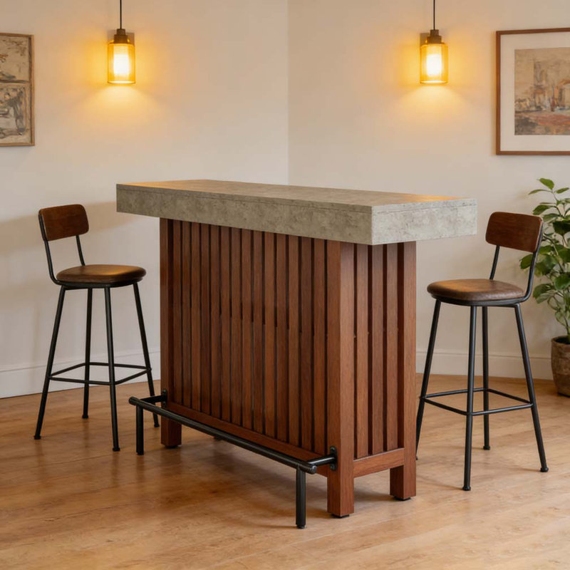 Table de salle à manger, Brun