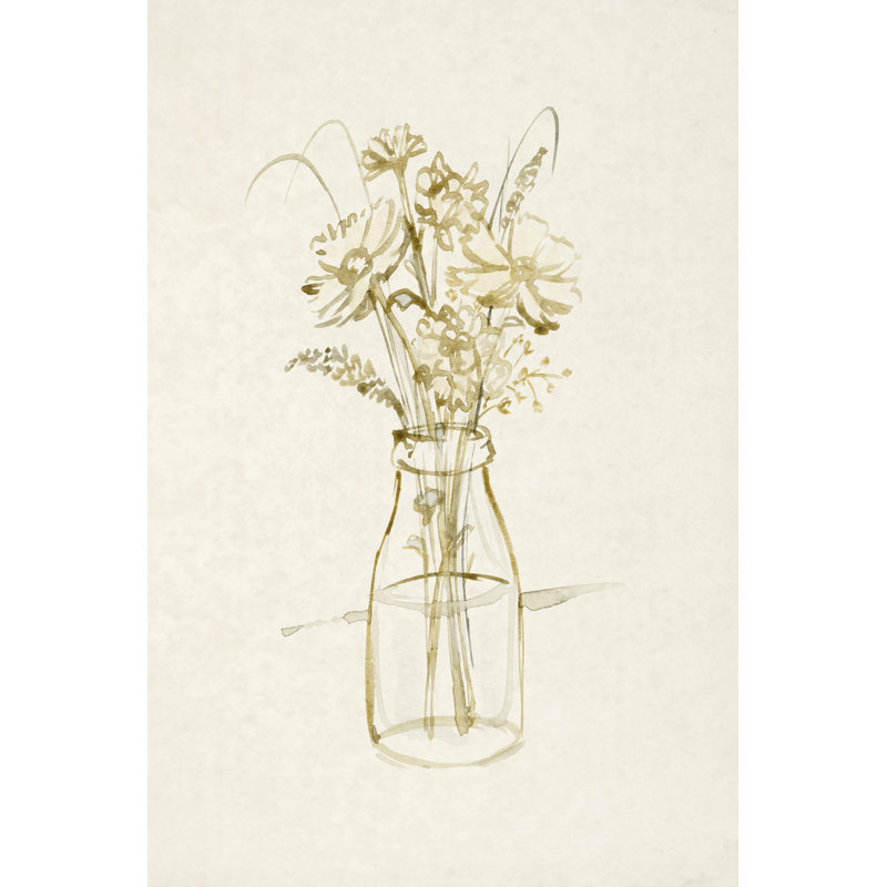 Faded Flower Arrangment III by Victoria Barnes - Wrapped Canvas Print, 122cm H x 81cm W