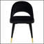 Élégantes chaises latérales arquées (ensemble de 2) au design ergonomique et robustes pour un repas moderne