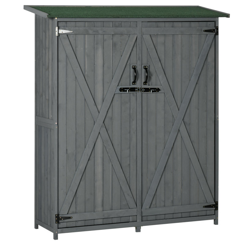 4.5 ft. W x 1.5 ft. D Solid Wood Horizontal Storage Shed