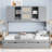 Wooden Daybed With Twin Size Trundle, And  Cabinet And Shelf-2061806174-2061806175