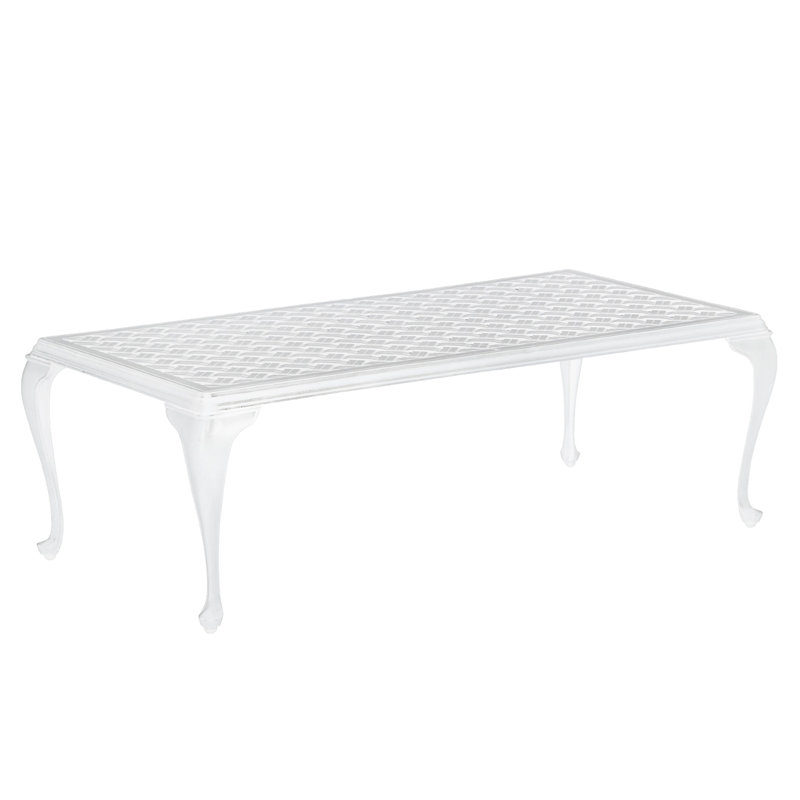 Provance Cast Aluminum Coffee Table, Chalk