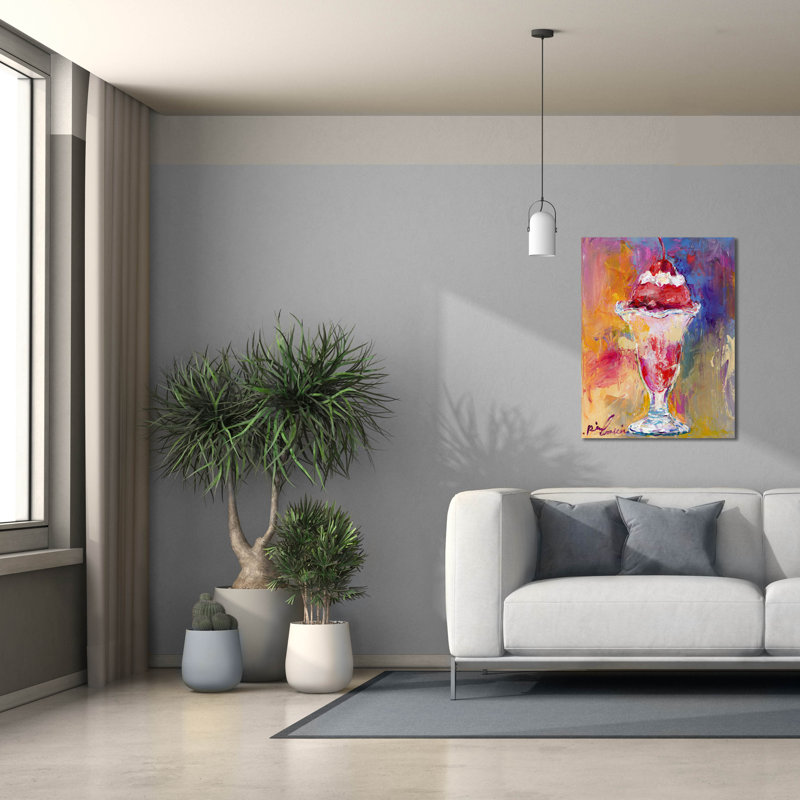 «Iceric1» par Richard Wallich, toile «Iceric1» par Richard Wallich, H 34 po x l 26 po x P 1,5 po