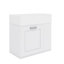 Meuble-lavabo de 21,8 po avec lavabo, armoire flottante murale, grand tiroir et tablette réglable-1612226017