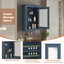 Armoire de rangement murale avec miroir-1092675513