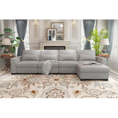 5 - Piece Sectional Sofa With Ottoman