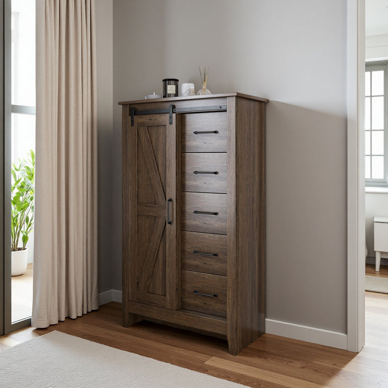 Coffre de ferme pour homme, Noyer