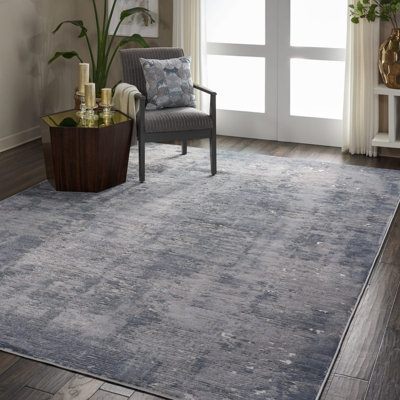 Grey Rug, Thickness Abstract Rug, Stain Resistant Modern Luxurious Rug For Bedroom, & Dining Room