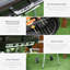 Barbecue portatif au charbon de bois 21 po avec tablette inférieure - Roues et évents réglables pour barbecue, cour, pique-nique et aventure