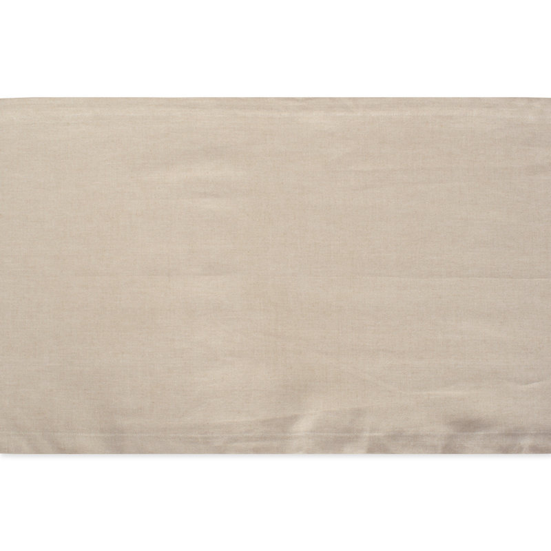 Kristina 100% Cotton Table Runner, 108" L x 14" W, Natural