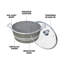 Mianra 10 - Piece Non-Stick Aluminum Cookware Set