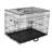 Metal Collapsible Pet Crate with 3 Doors-9924298