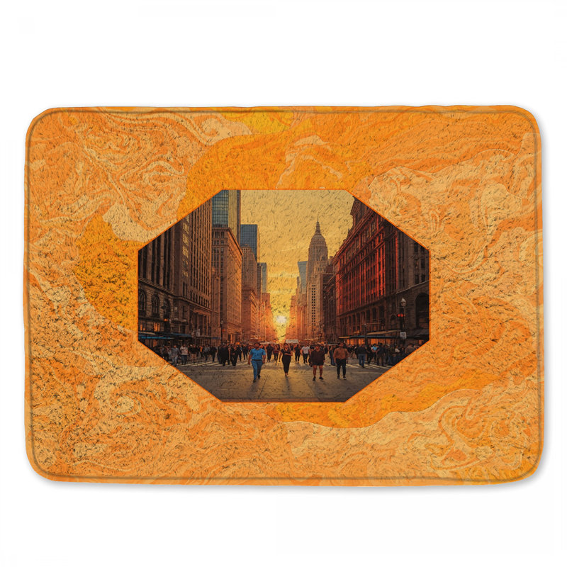 Tapis de bain Urban Sunset, L 34 po x L 21 po