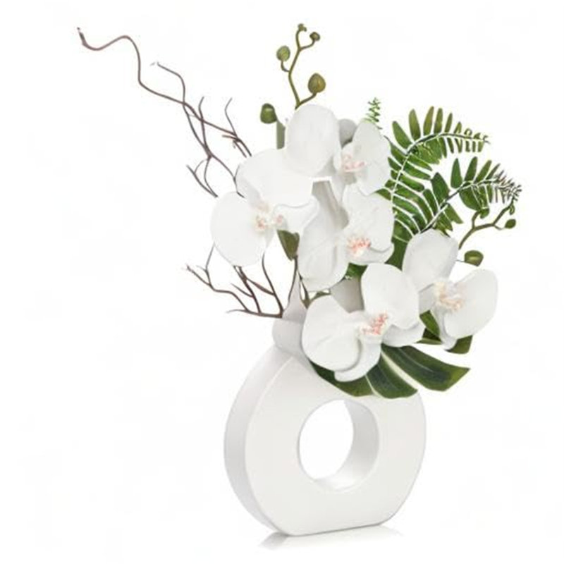 Arrangement in Vase, White, White