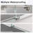 56"-60"W X 72"H Frameless Single Sliding Shower Door – 5/16" (8Mm) Clear Tempered Glass-116077755
