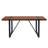 Modern Industrial Rectangular Dining Set with Wood Top and Cantilever Chairs-1559209138