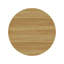 Ensemble de table à manger ronde rustique et 4 chaises en similicuir, ensemble de cuisine 5 pièces pour petits espaces, appartement et coin repas, fini grain de bois, chaises noires