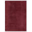 Taeler Washable Modern Living Room Rug Polyester Plain - Anti-Slip Felt Backing Carpet Bedroom-Hallway, Red-2096611775