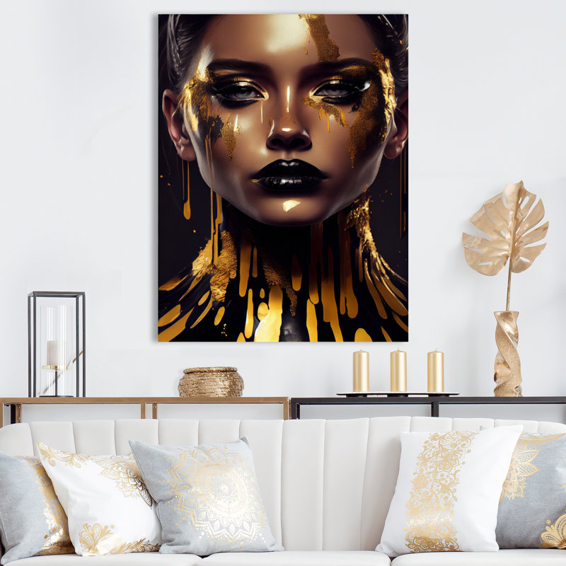 Décoration murale en métal Haspel Glam, H 20 po x l 12 po x P 1 po