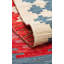 Tapis en coton doux bleu marine, 47,2 po x 70,9 po | 100% coton, sans velours, 1,0 lb / pi2, tissage à plat | Lavable à la machine à 86 ° F, facile d'entretien, parfait pour le salon et la chambre à coucher, élégant et durable