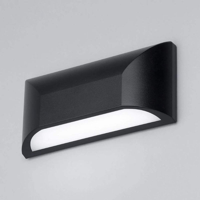 Brockport Black Integrated LED Outdoor Flush Mount