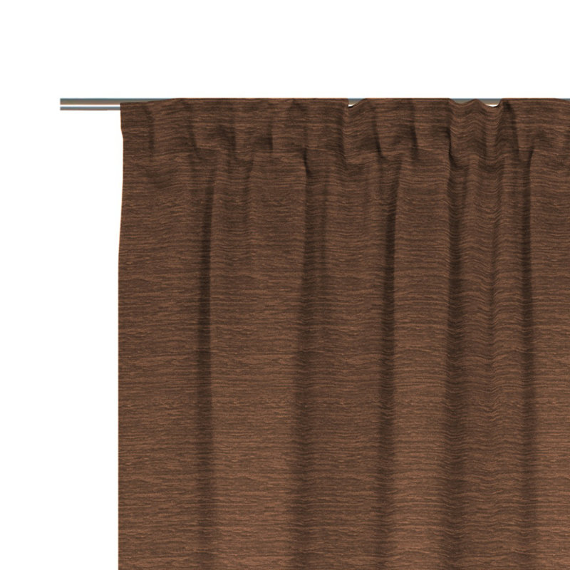 Breedlove Room Darkening Curtain Single Panel, Chocolate, 225cm H x 270cm W