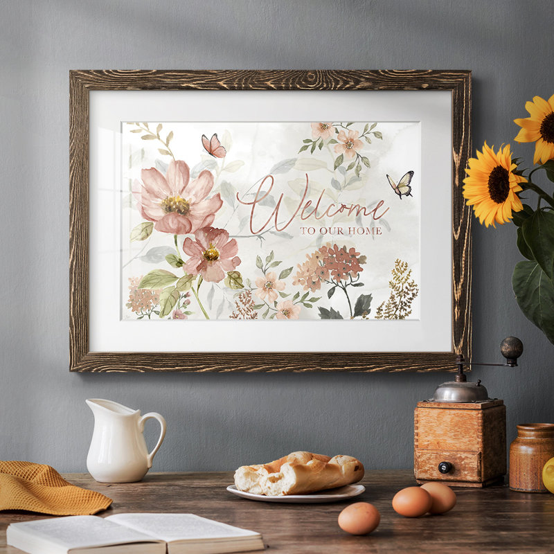 Summers Welcome, reproduction d'art encadrée, Noyer, H 28 po x l 42 po x P 1,5 po