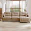 Canapé modulaire modulaire en forme de L avec repose-pieds, tissu chenille de qualité supérieure, dossier capitonné, conception ergonomique-1086400596