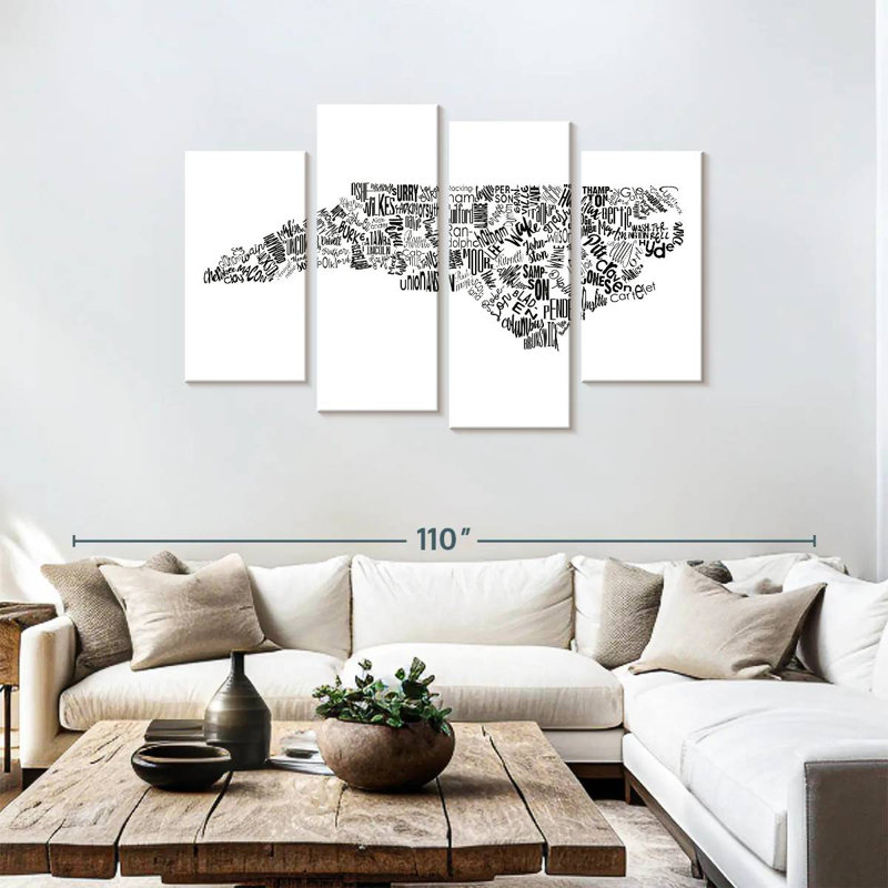Aliaz North Carolina Map Typography