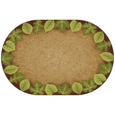 Tapis Earthtone Leaf