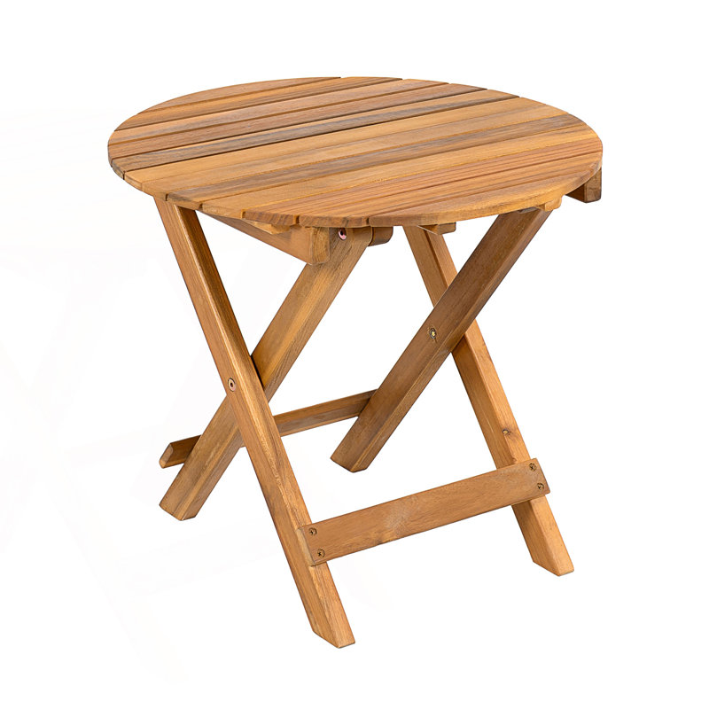 Table d'appoint d'extérieur pliable et réglable