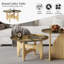 Ensemble de tables de salon rondes de 30 pouces avec plateau en or brossé et tables de bout avec base en X en bois massif