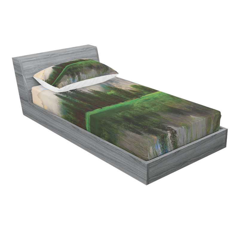 Microfiber Sheet Set, Twin Sheet Set with Fitted Sheet