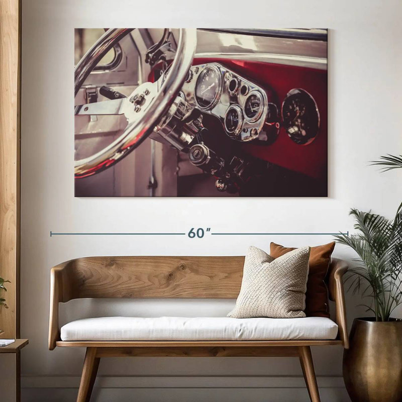 Mehar Retro Car Dashboard, 34" H x 51" W