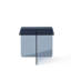 Tempered Smoke Glass Sidetable, Small Tea Table Night Stand Tempered Glass Sofa Table-1621412483