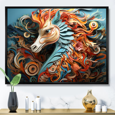 " Mystical Seahorse Geometric II "