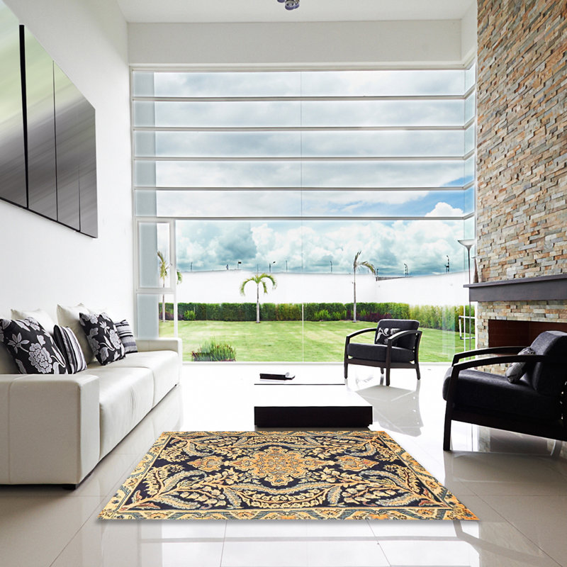 Guillotte Oriental Indoor Rug, Round 4'