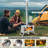 Camping Wood Stove Stainless Steel Wood Burning Stove with Pipes and View Glass Tent Stove with Carrying Bag Basic Model