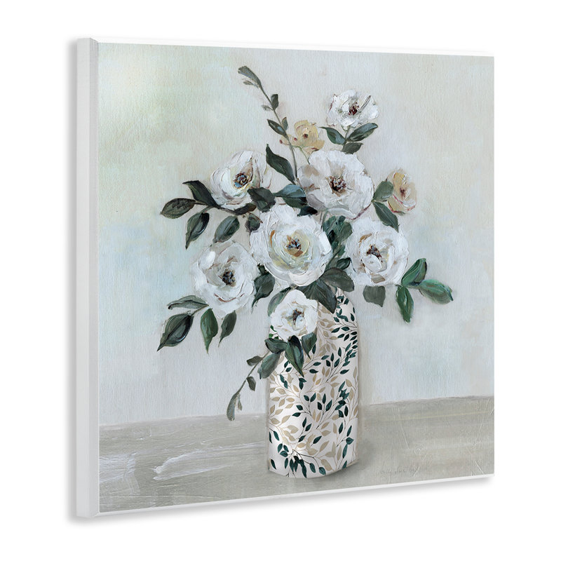 Leaf Patterned Flower Vase Wall Plaque, design by Sally Swatland