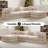 Boneless 106.3" L-Shaped Cloud Sectional Sofa with Oversized Chaise.Modern Convertible Lounge Chair, Corduroy Fabric, Square Platform Design with Metal Frame, Floor Sofa Bed with Fixed-Shape Frame,Living Room Seating with Armrest Beige-1112998377