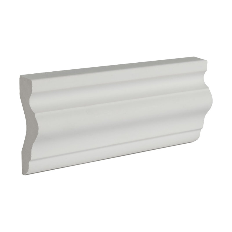 6-inch White Polyurethane Panel Moulding Sample
