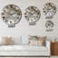 Horloge murale surdimensionnée en spirale crème-93383919