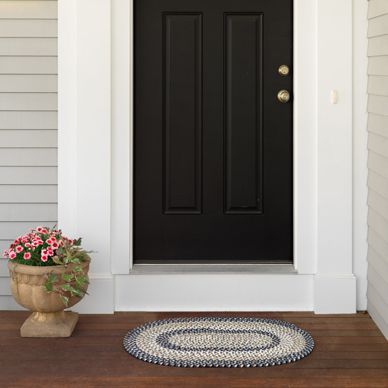 Tapis intérieur / extérieur Walddon - bleu marine, Rond 11 pi
