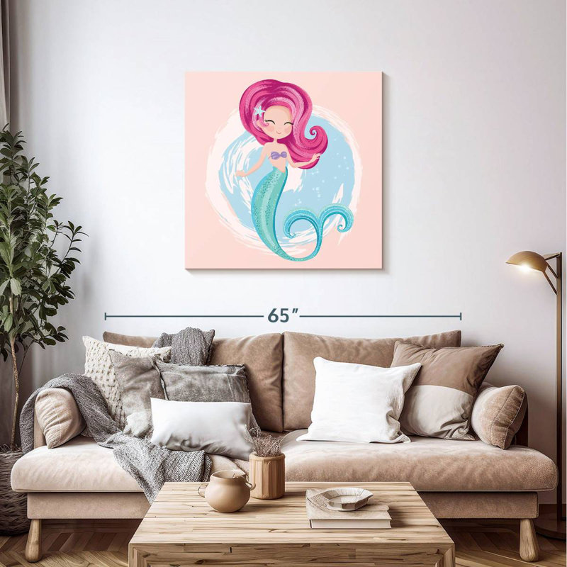 Ashelle, jolie sirène, H 36 po x l 36 po