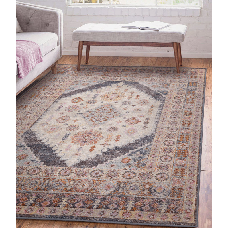 Massey Fiza Machine Woven Beige Rug, Rectangle 120 x 170cm