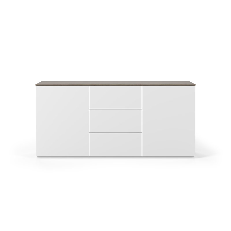 Elswick 180cm Sideboard, Brown/White