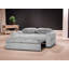 Grand canapé-lit inclinable manuel en tissu gris Keystone-998389245