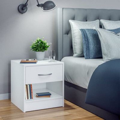 Araiz 39cm W Solid + Manufactured Wood Bedside Table
